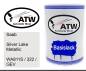Preview: Saab, Silver Lake Metallic, WA811S / 322 / GEV: 500ml Lackdose, von ATW Autoteile West.